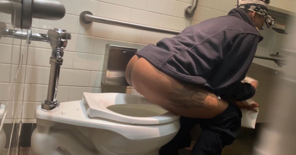 man on toilet voyeur